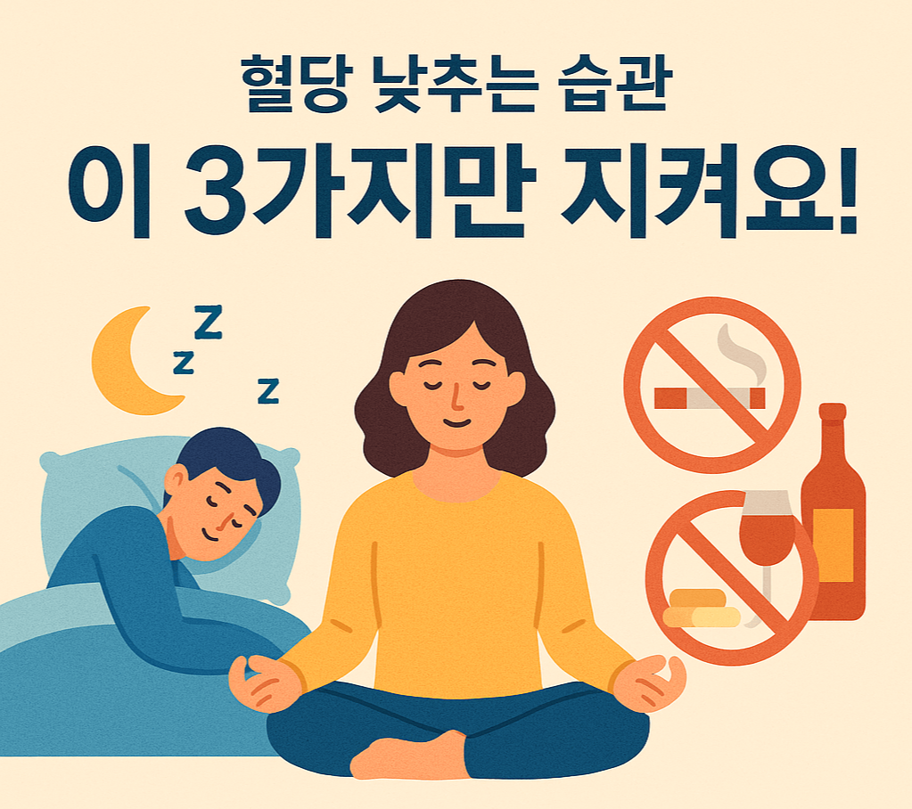 혈당 낮추는 생활 습관