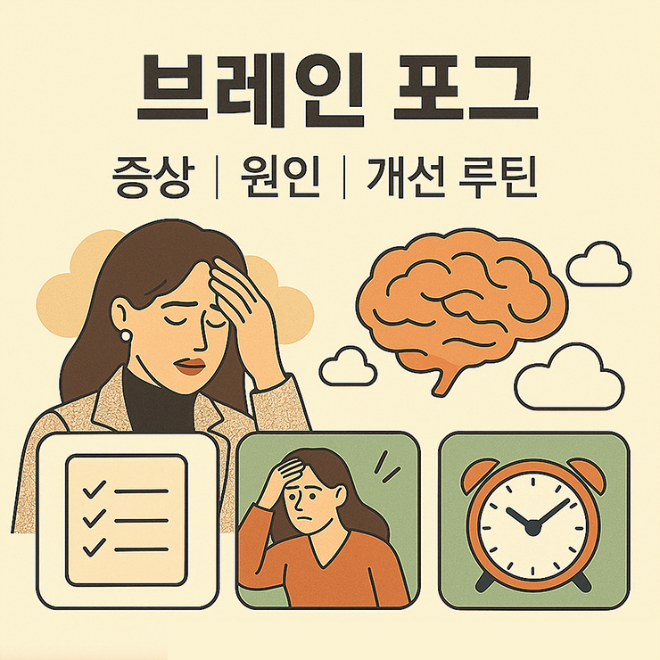 브레인 포그 증상과 원인, 개선 루틴 가이드