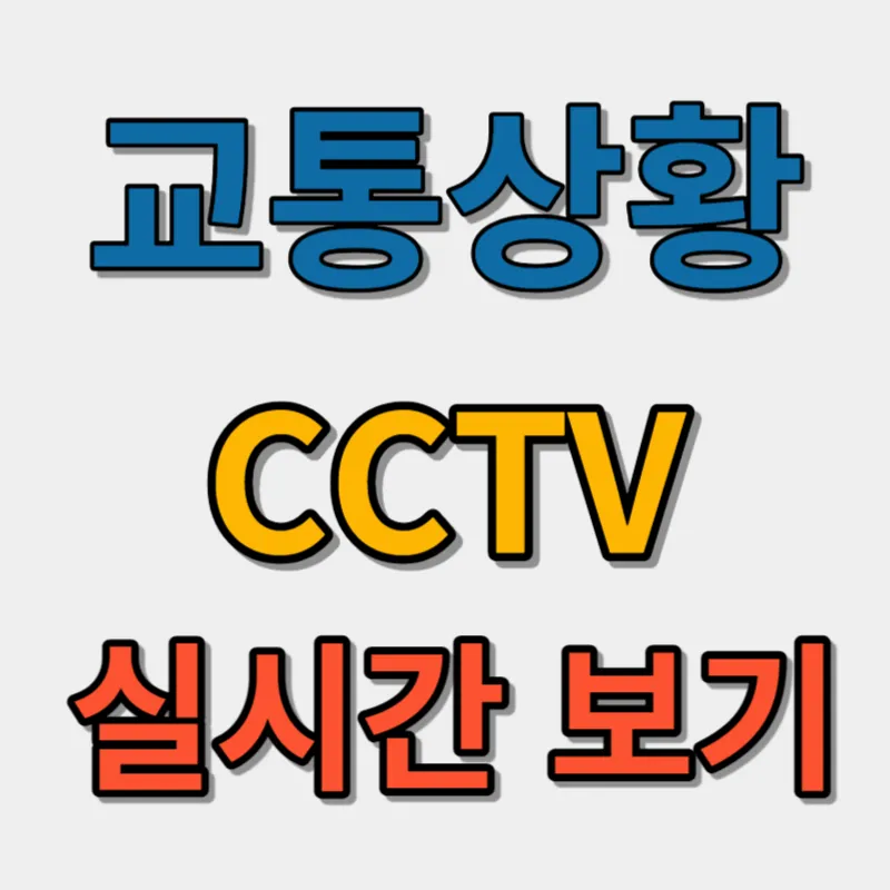 교통상황-CCTV-실시간-보기