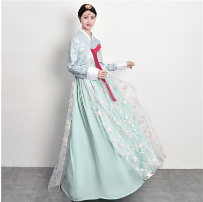 여자 성인 생활 한복 퓨전 저고리 개량 철릭 원피스