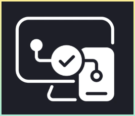 데스크탑에서도 실행되고, 모바일에서 실행되는 크로스 플랫폼을 나타내는 시각적 디자인