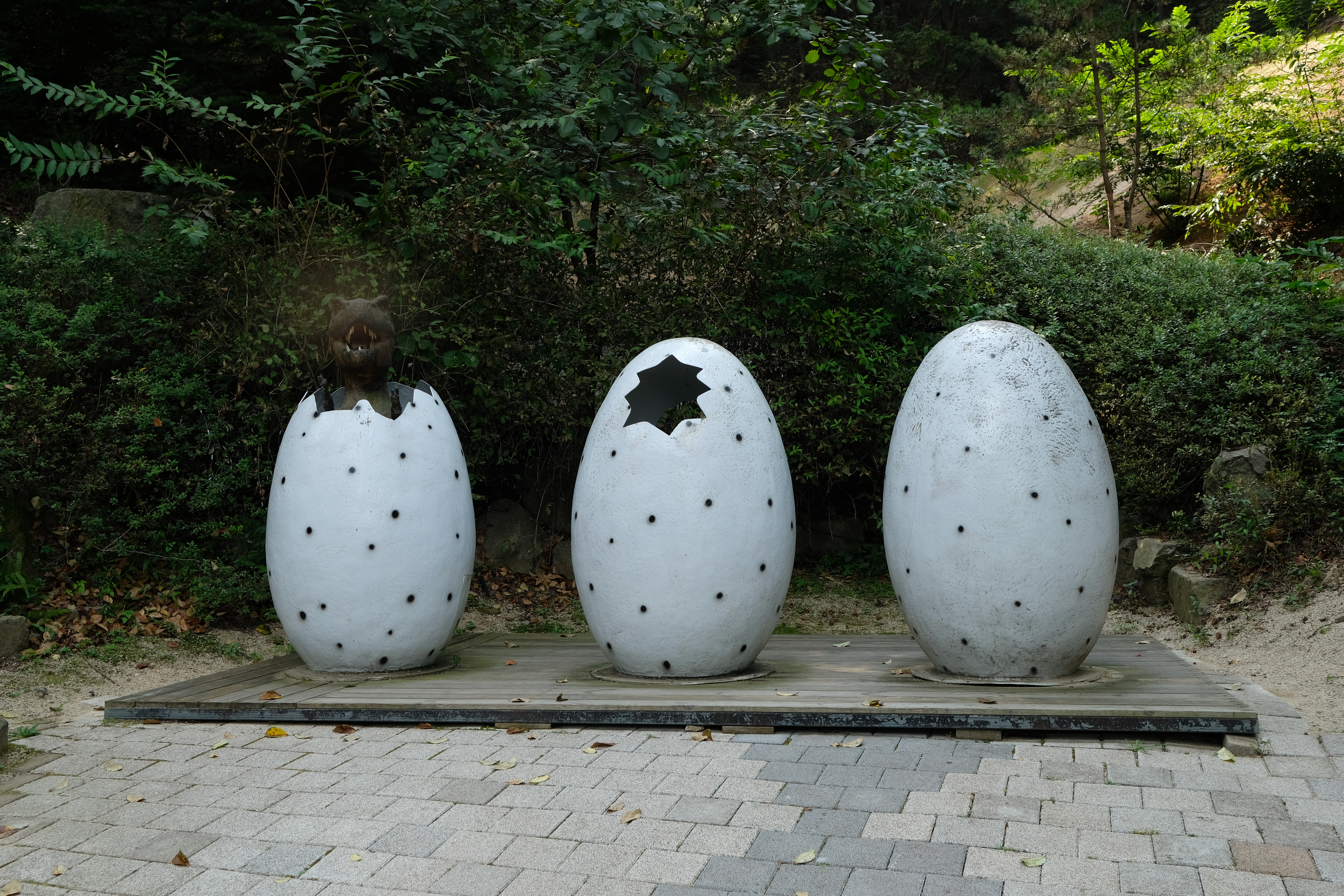 덕평공룡수목원 공룡알 모형