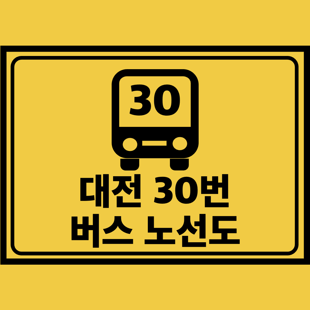 대전30번버스노선도