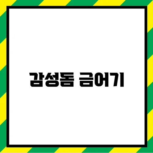 감성돔 금어기