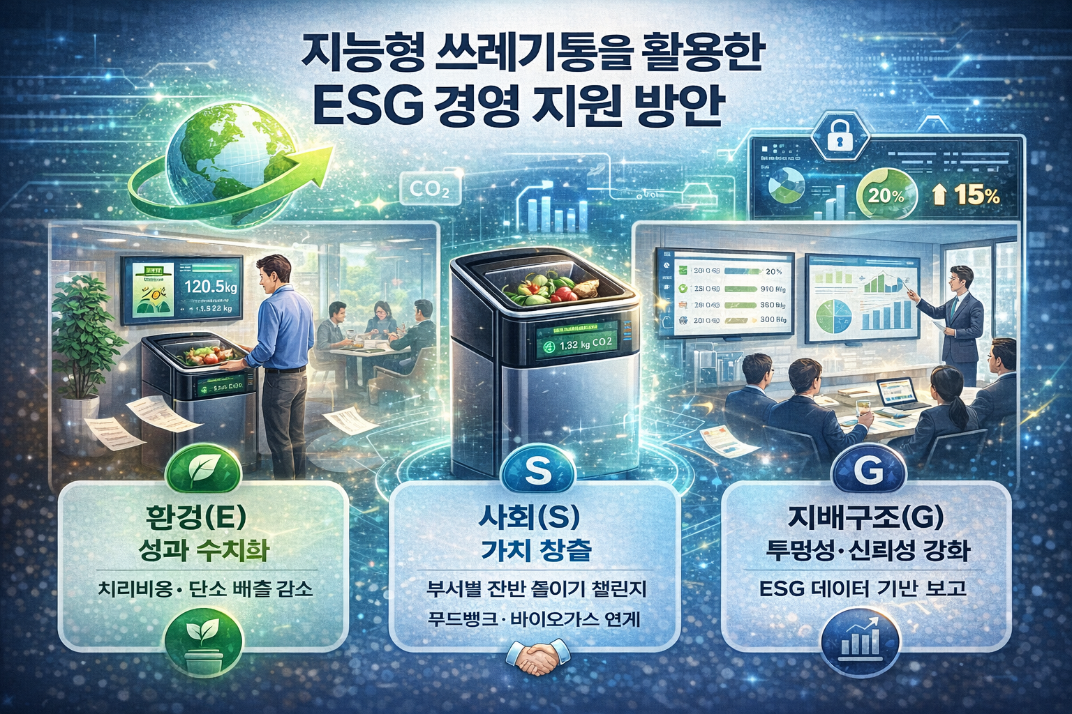 지능형 쓰레기통을 활용한 ESG 경영 지원 방안