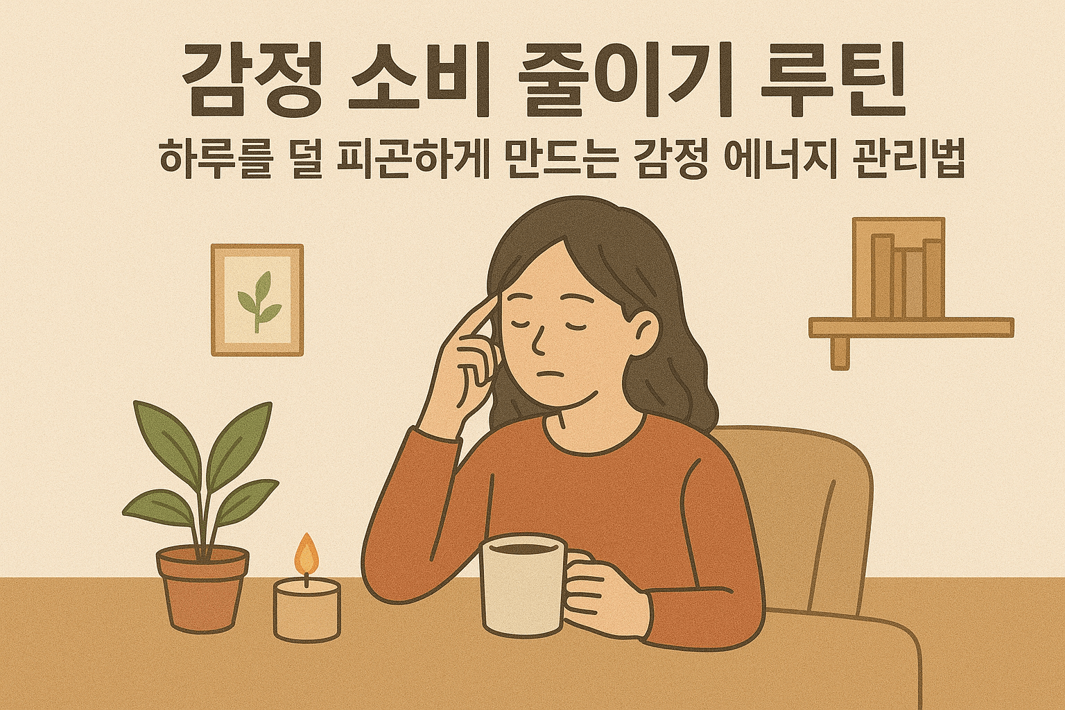 감정 소비 줄이기 루틴: 하루를 덜 피곤하게 만드는 감정 에너지 관리법