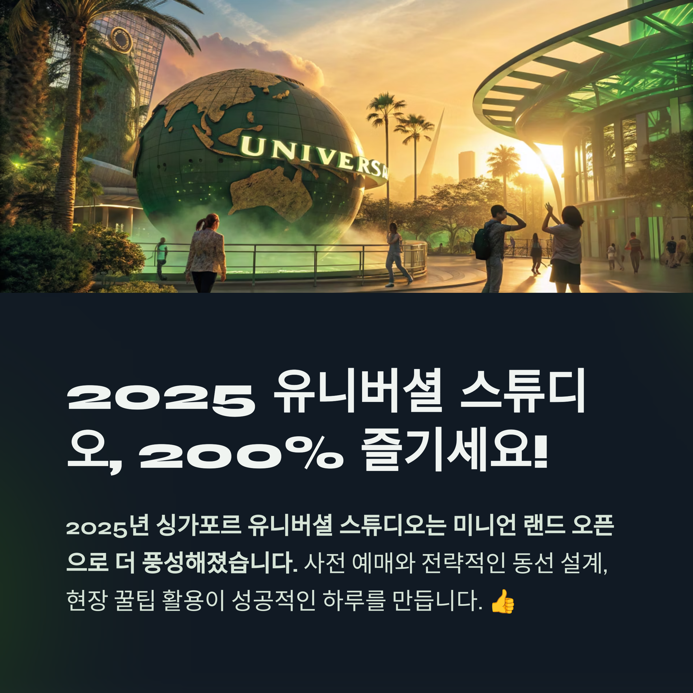 유니버셜 스튜디오 200% 즐기세요