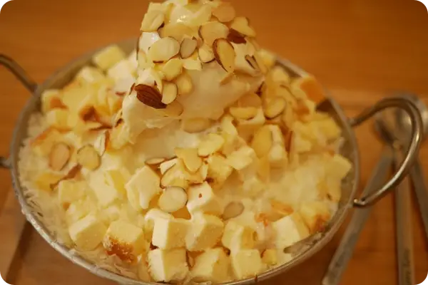 메가커피 팥빙수