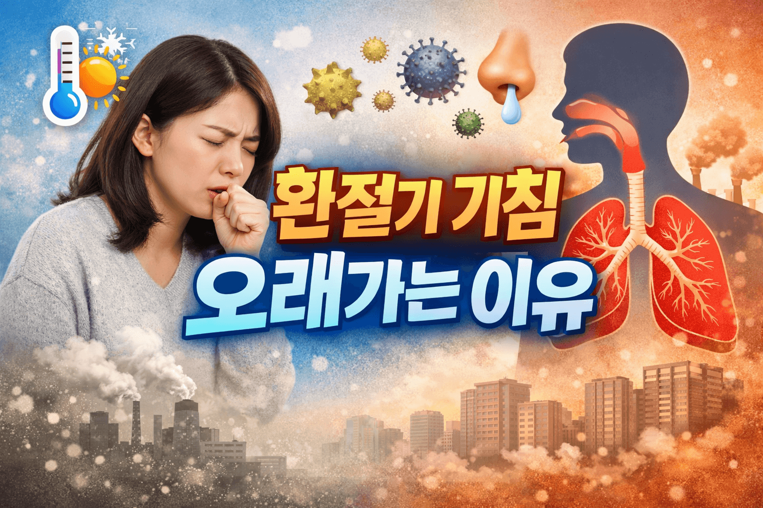 환절기 기침이 멈추지 않는 이유? 반드시 알아야 할 원인과 해결법