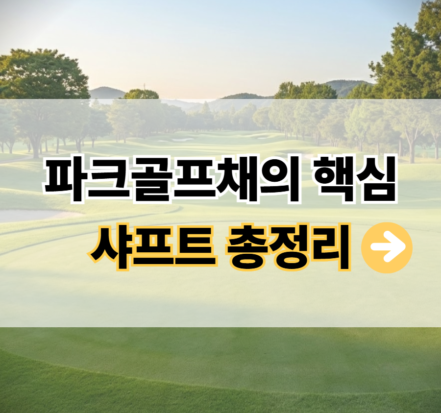 파크골프채 샤프트 소재 반드시 비교해 보세요! 파크골프채 구매 후회하지 않는 법!