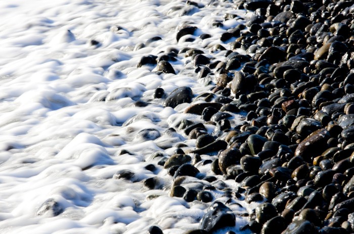 몽골해수욕장 파도가 치는 이미지