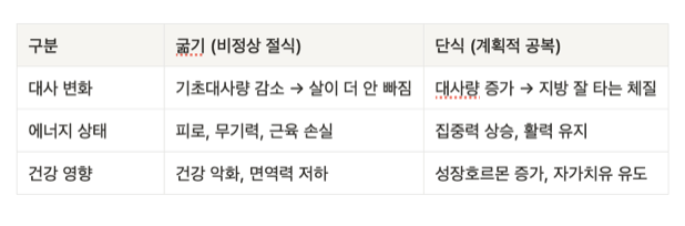'굶기' vs '단식', 뭐가 다를까요?