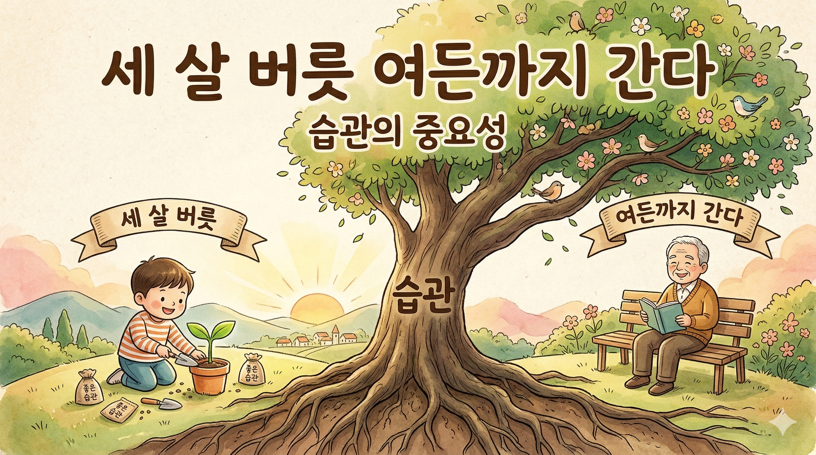 세 살 버릇 여든까지 간다