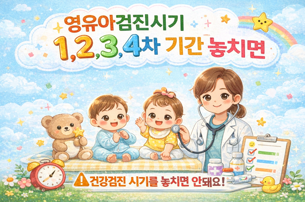 영유아검진 놓치면 받을 수 없을까? 시기별 완벽 대처법