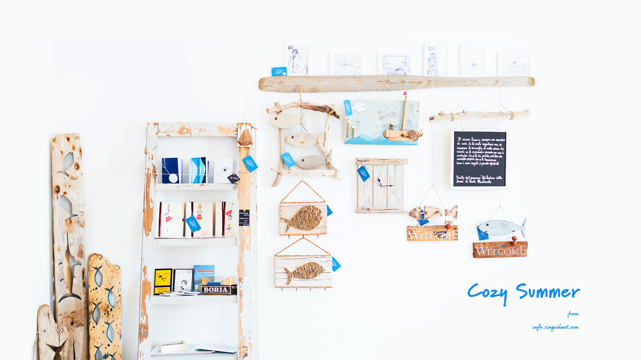 12 물고기 장식 C - Cozy Summer 여름배경화면