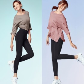 STL 데일리 빅히트 면스판 레깅스 9부