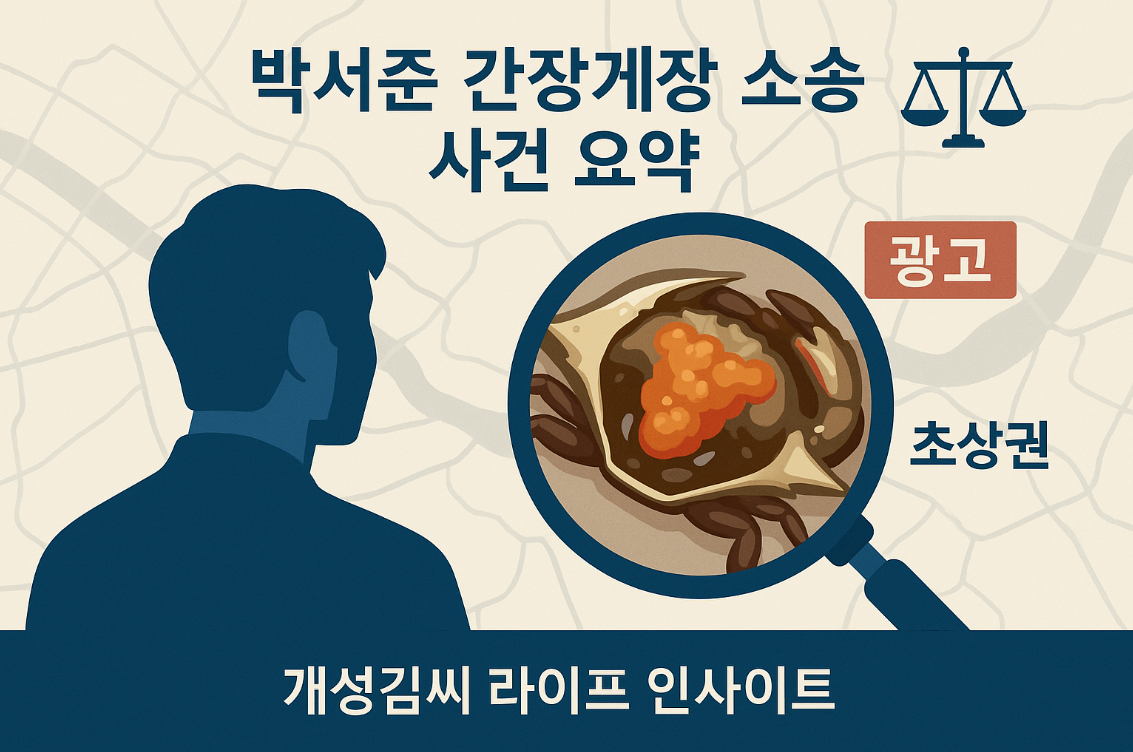 박서준 간장게장 맛집,박서준 간장게장 소송,간장게장 택배 후기,드라마 촬영 맛집,초상권 침해 사례,연예인 맛집 마케팅