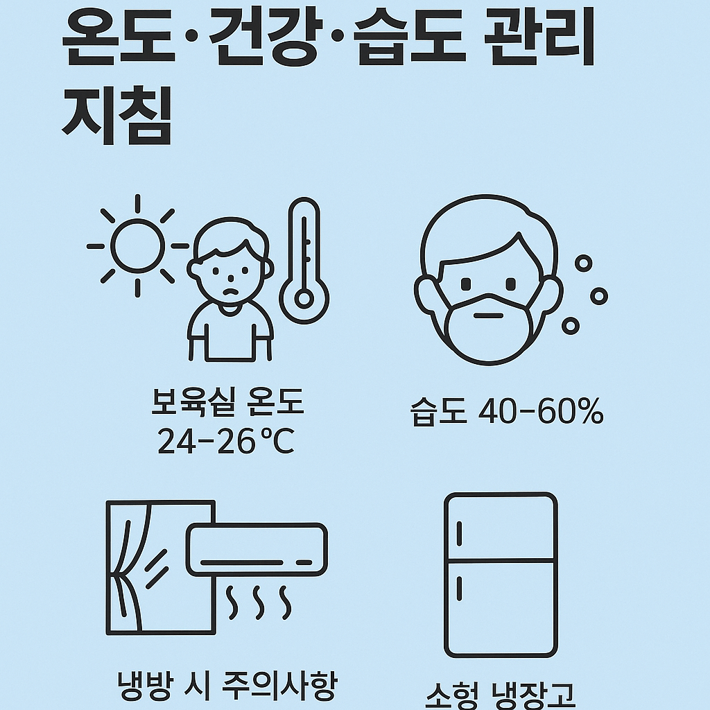 여름철 어린이집 온도건강관리 지침