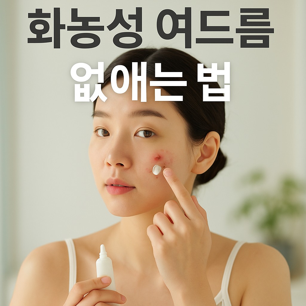 화농성 여드름 없애는 법
