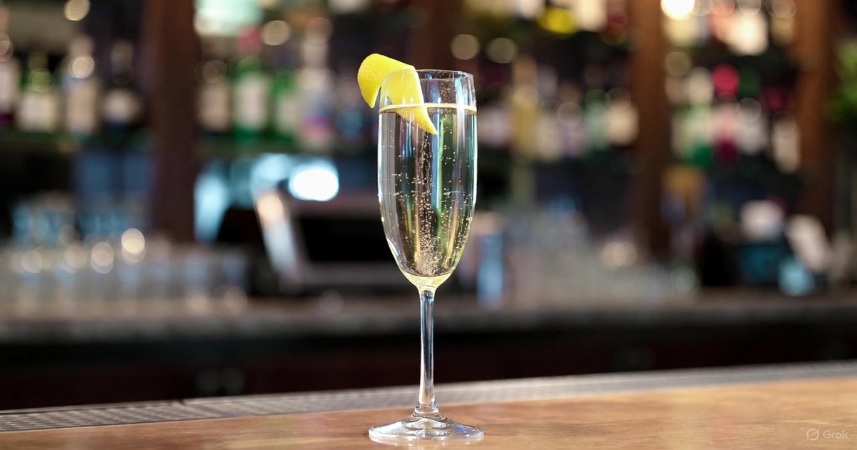 프렌치 75 황금 레시피 &amp; 유래 및 완벽한 안주 추천