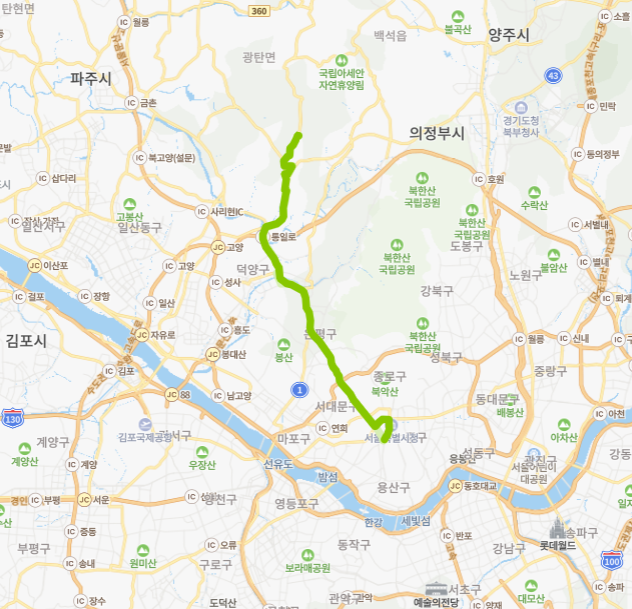 790번버스 노선도