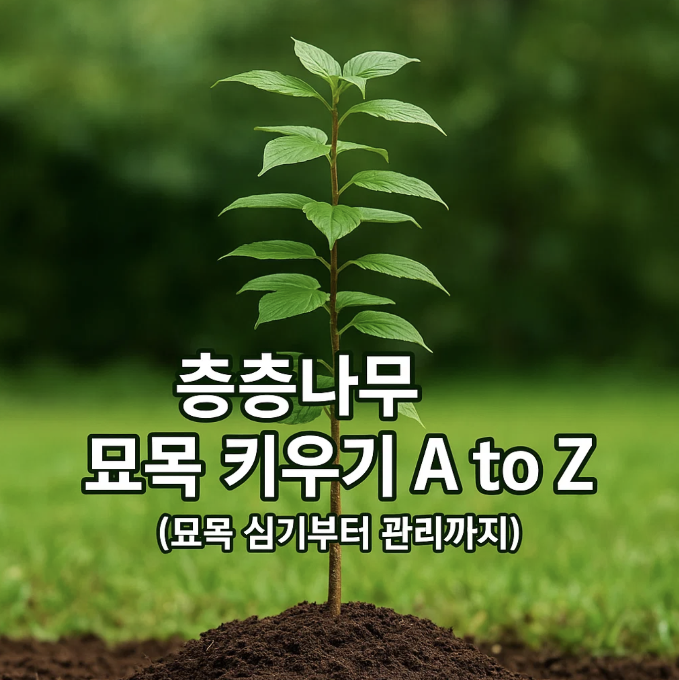 층층나무 묘목 키우기 A to Z (묘목 심기부터 관리까지)