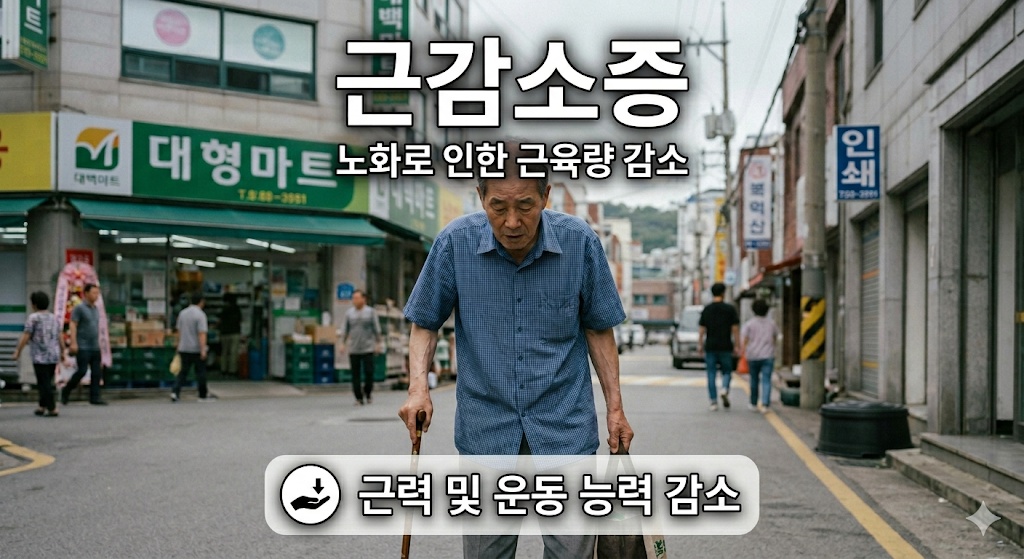 근감소증 으로 고생하는 노인