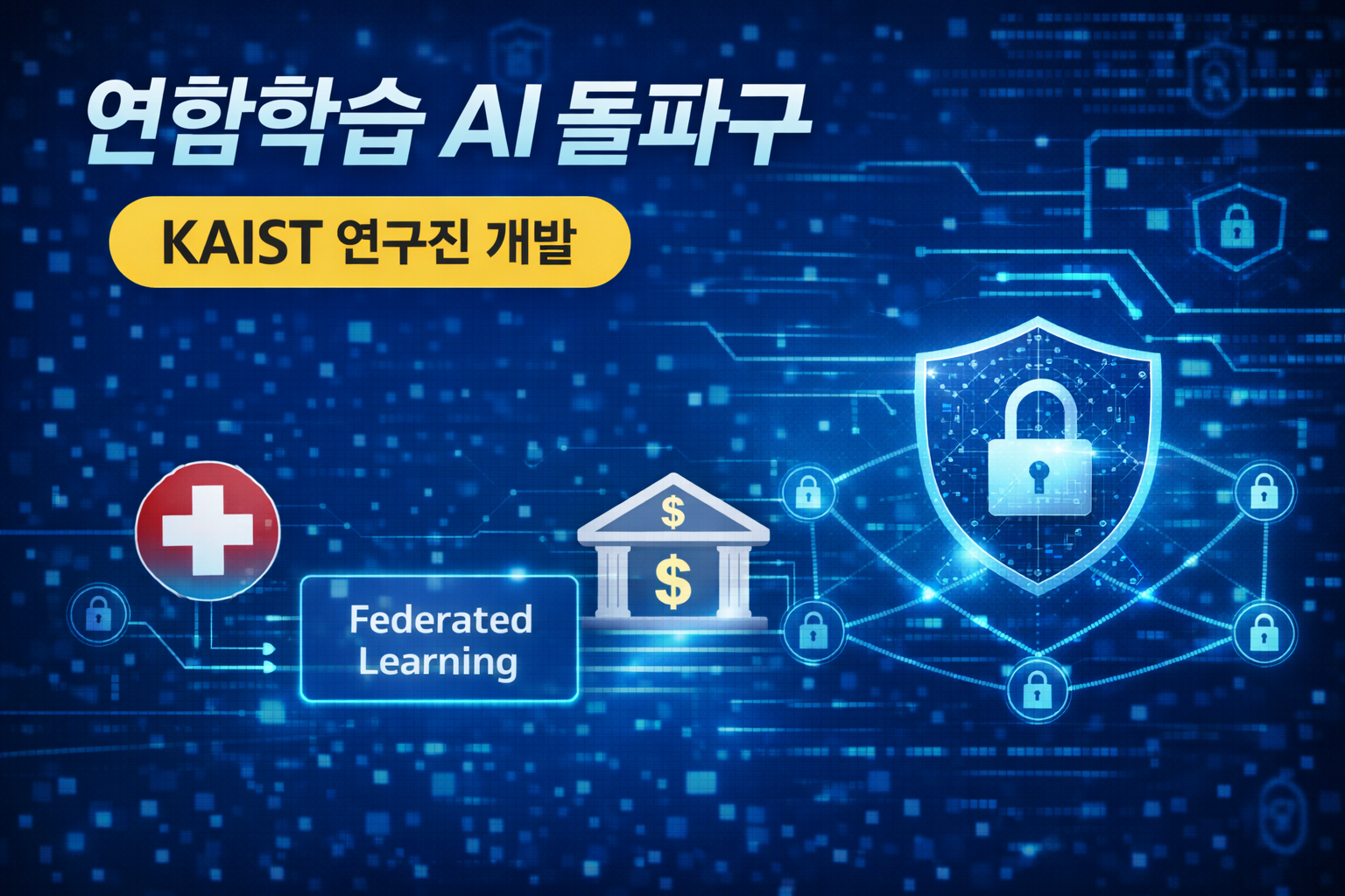 KAIST 연구진이 합성 데이터를 활용해 개인정보 공유 없이도 AI 일반화 성능을 유지하는 연합학습 기법을 개발했다. 의료&middot;금융 분야 활용 가능성이 주목된다