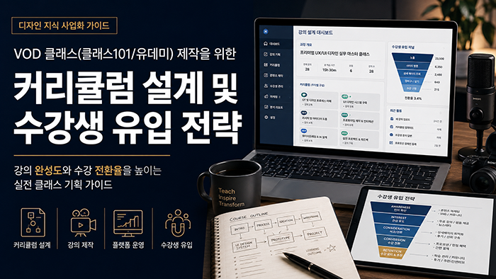 VOD 클래스(클래스101/유데미) 제작을 위한 커리큘럼 설계 및 수강생 유객 전략