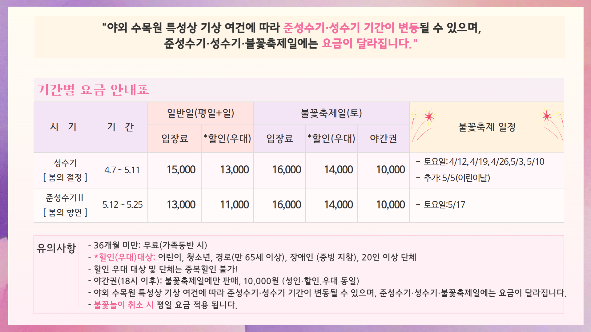 피나클랜드 입자아 요금 이미지