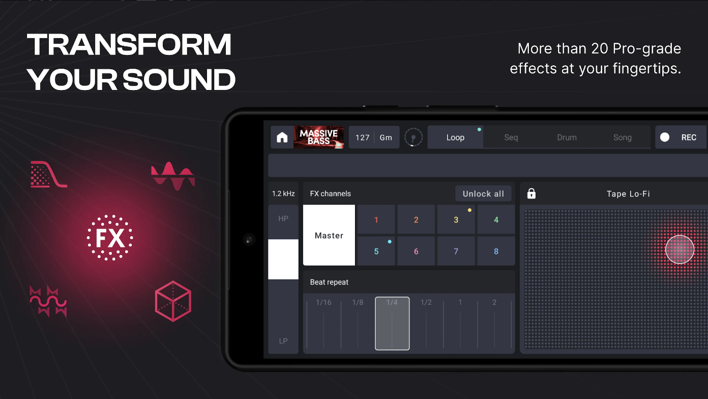 Remixlive, 음악 및 비트 제작 앱