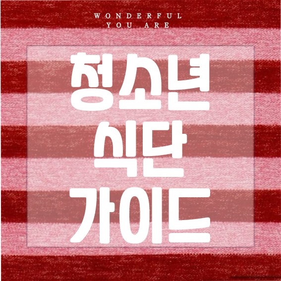청소년 식단 완벽 가이드: 건강한 성장의 비결