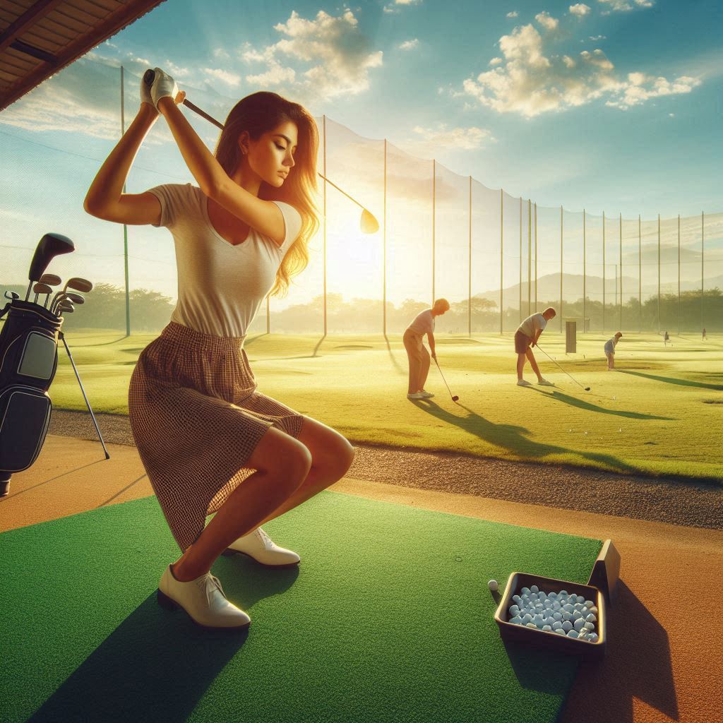 실외골프연습장 배경