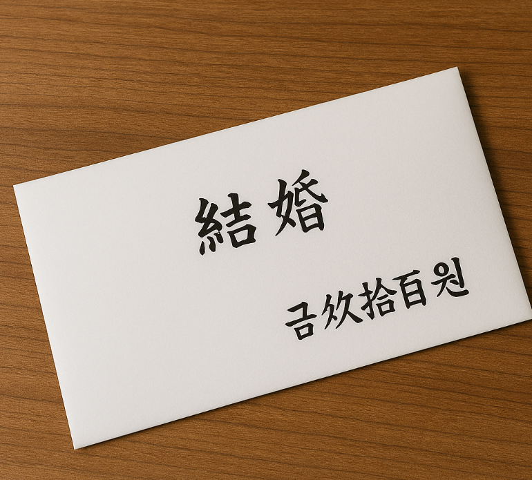 축의금 봉투 쓰는 방법