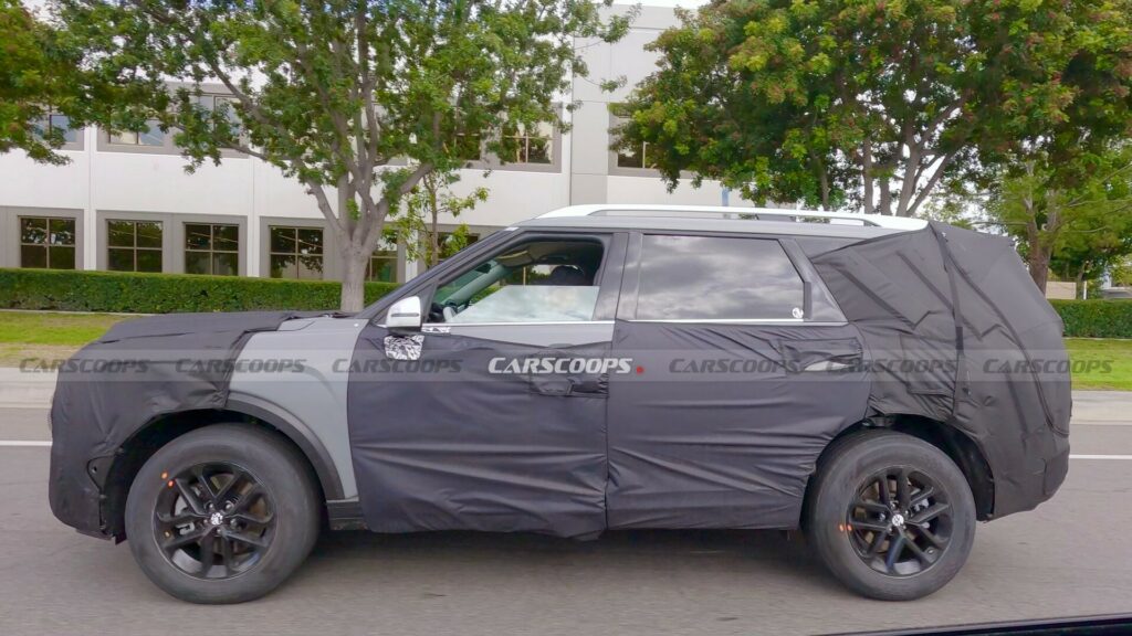 현대자동차 팰리세이드 풀체인지 위장막 테스트카