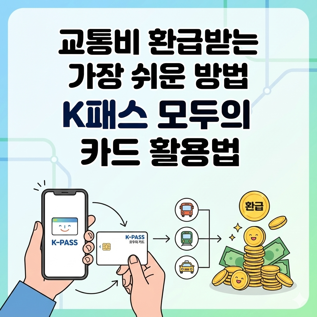 교통비 환급받는 가장 쉬운 방법 K패스 모두의 카드 활용법