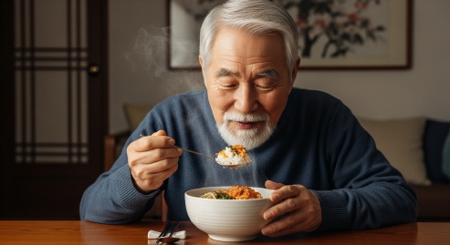 혼자 식사 가능한 어르신