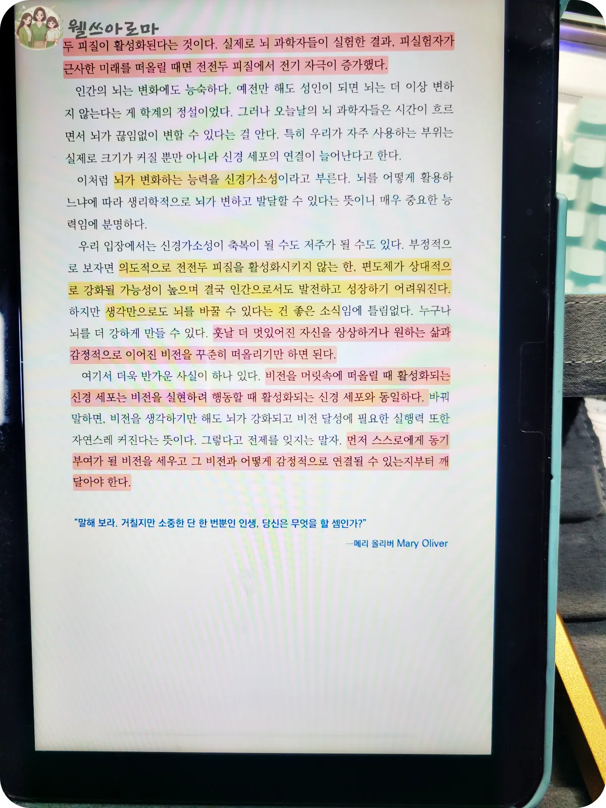 1월2일-독서인증-형광펜과함께-마지막페이지