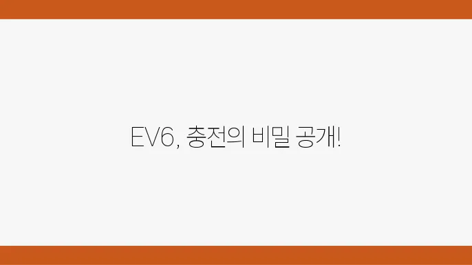 EV6 수명 늘리기: 개인적으로 추천하는 충전기 구비 팁