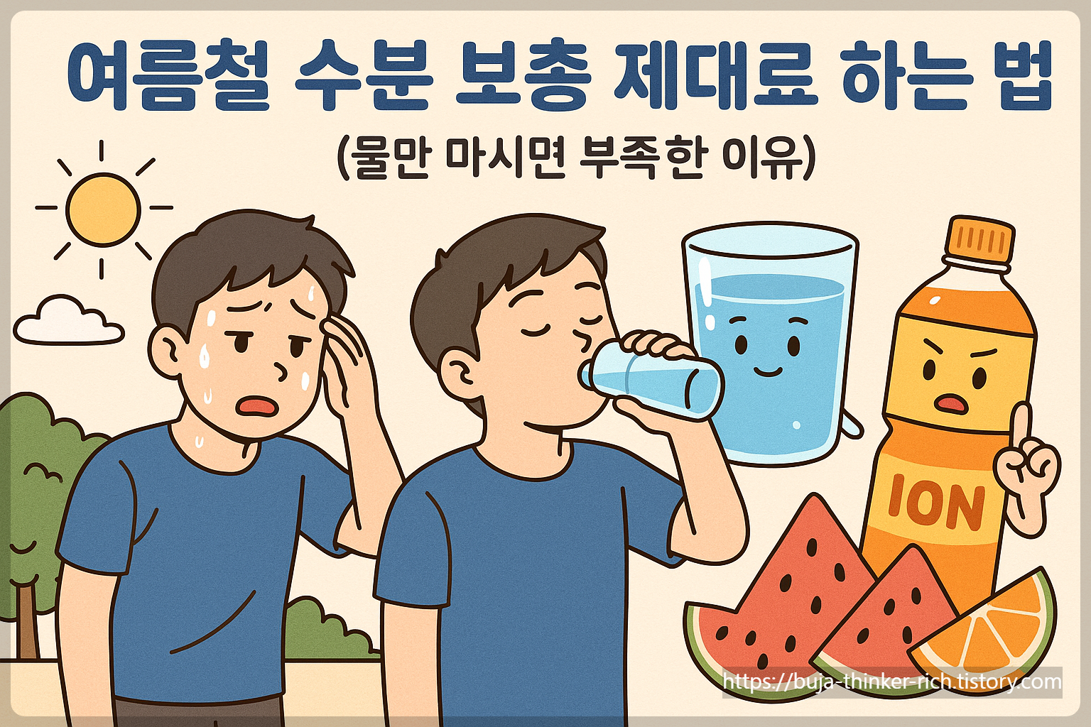 여름철 수분 보충 제대로 하는 법