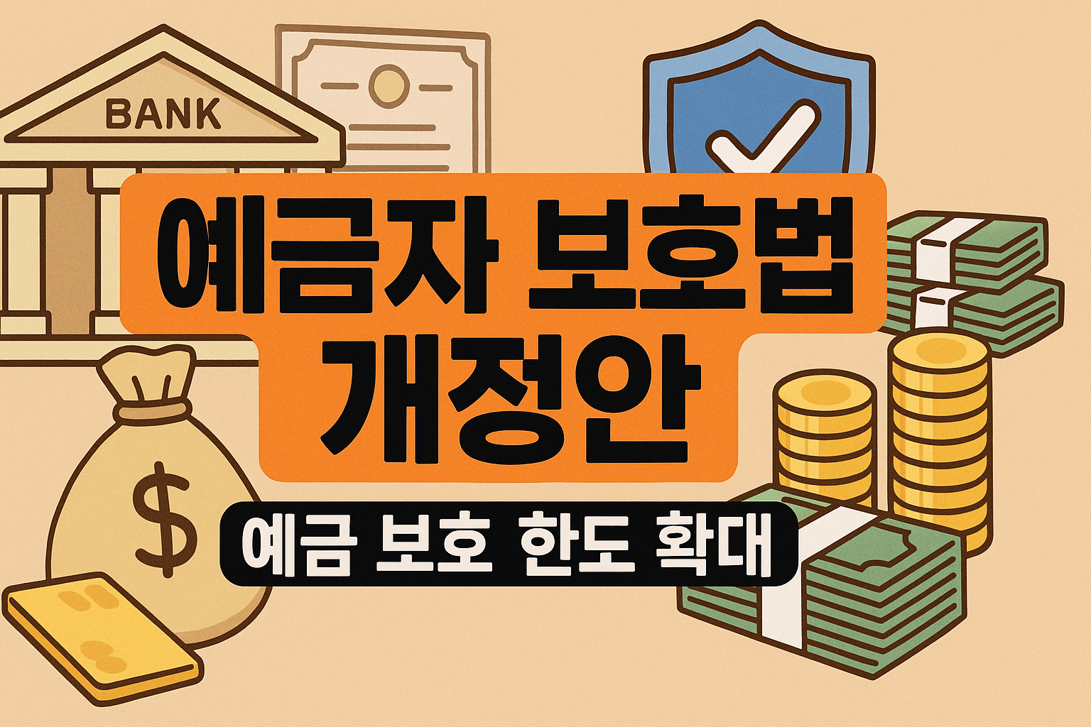 예금자 보호법 개정안 예금자 보호 한도 확대