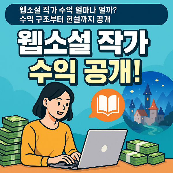 웹소설 작가 수익 얼마나 벌까? 수익 구조부터 현실까지 공개