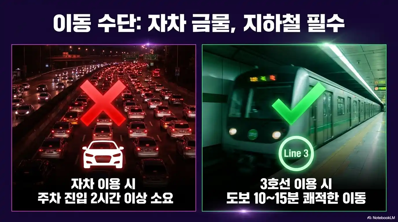 BTS 부산 공연 이동 수단 안내, 자차 주차 진입 2시간 이상 소요로 금물, 지하철 3호선 이용 시 도보 10~15분 권장