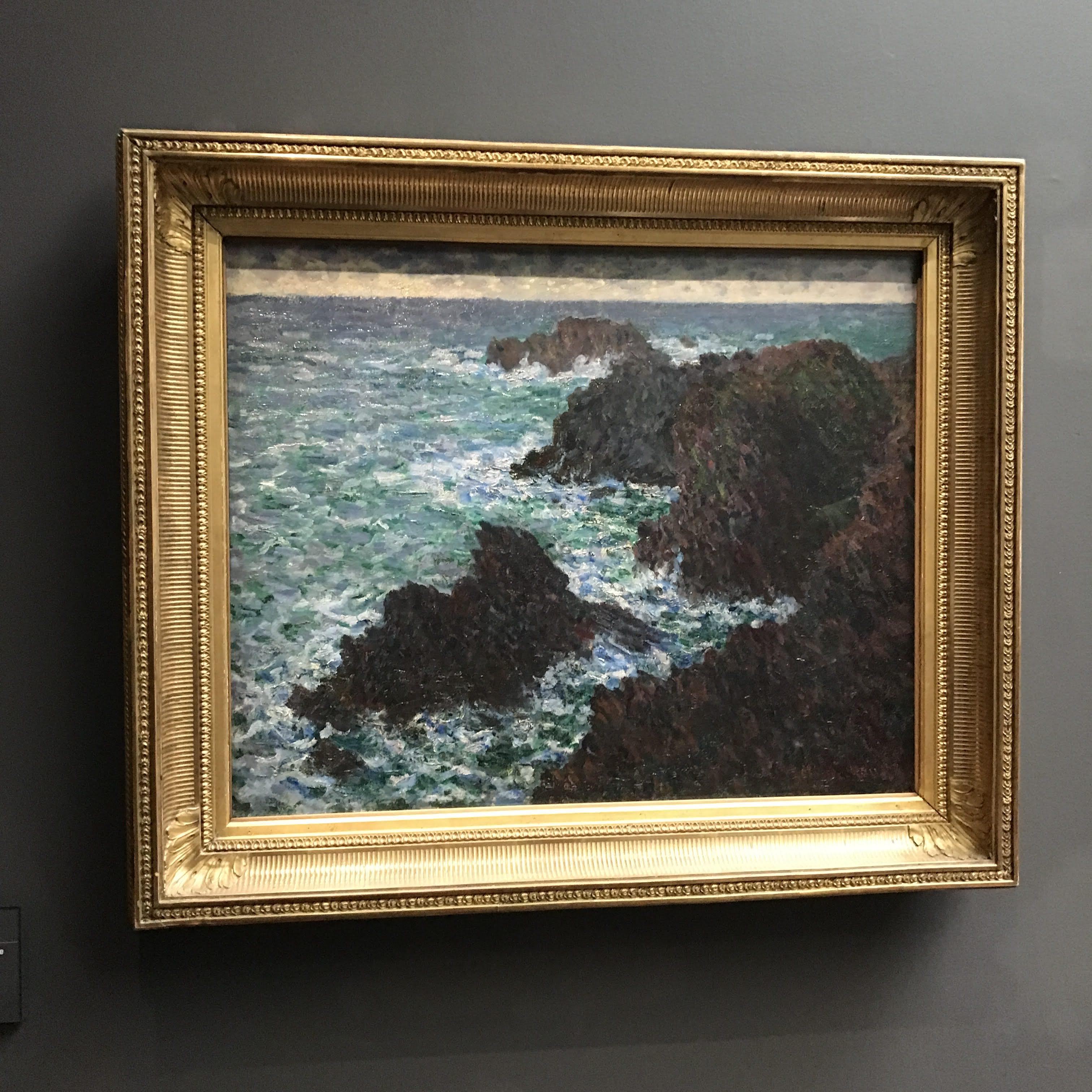 Monet, Les rochers de Belle-île, huile sur toile, 1886.