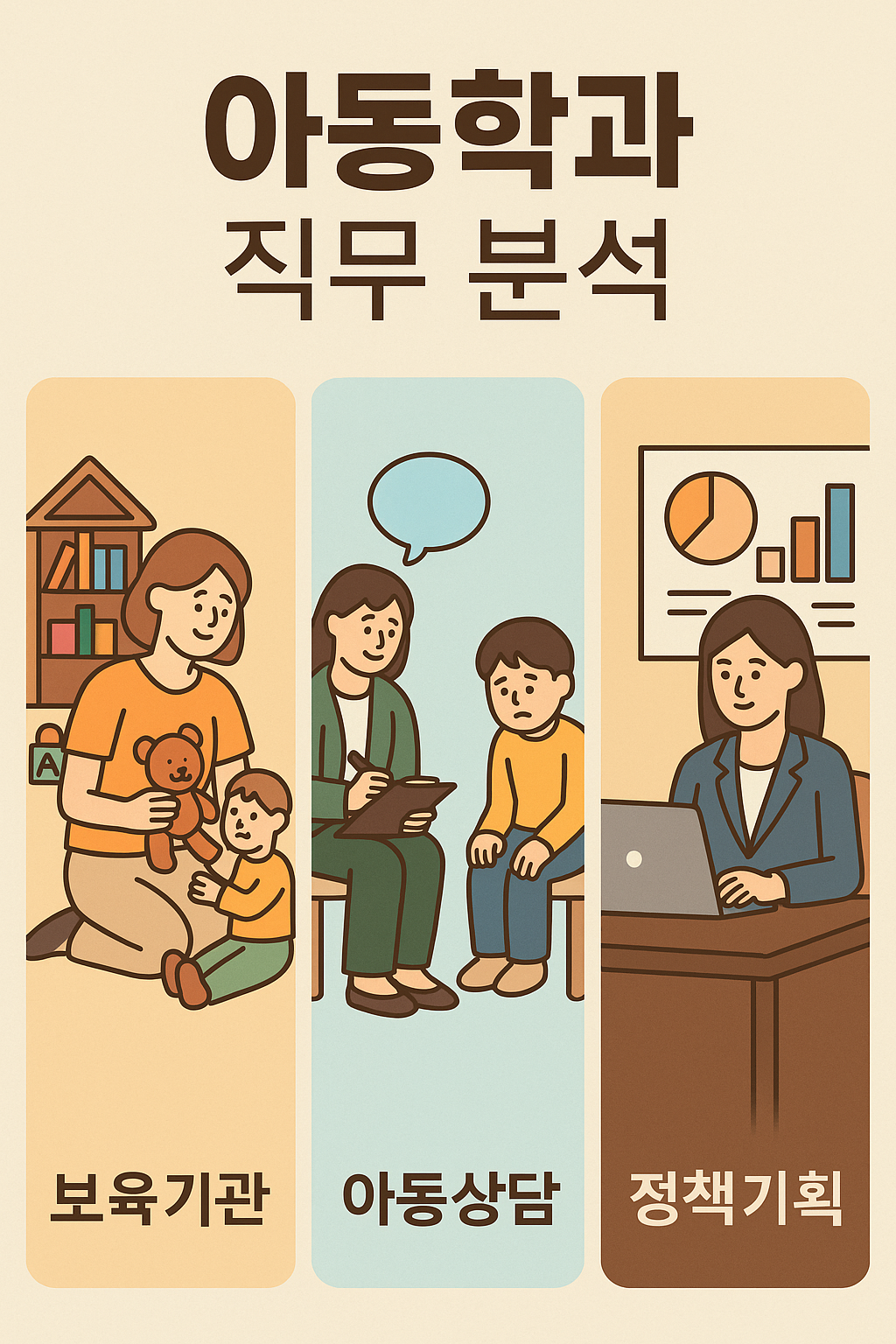 아동학과 직무분석 관련 이미지