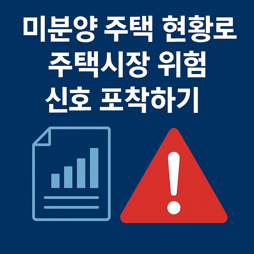 미분양 주택 현황 데이터로 주택시장 위험 신호 포착하기