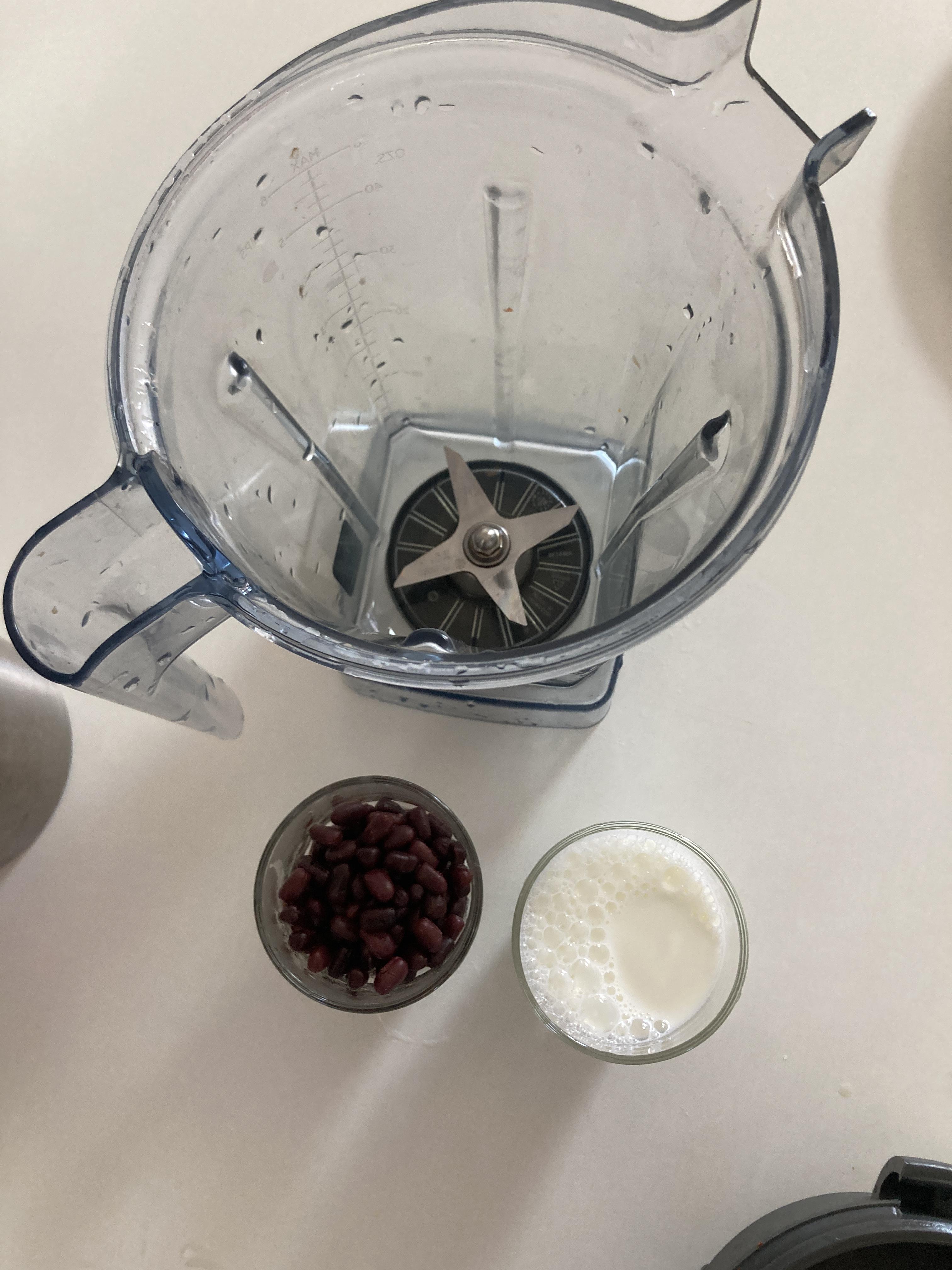 팥우유 재료 세팅