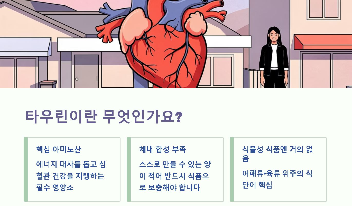 타우린 많은 음식