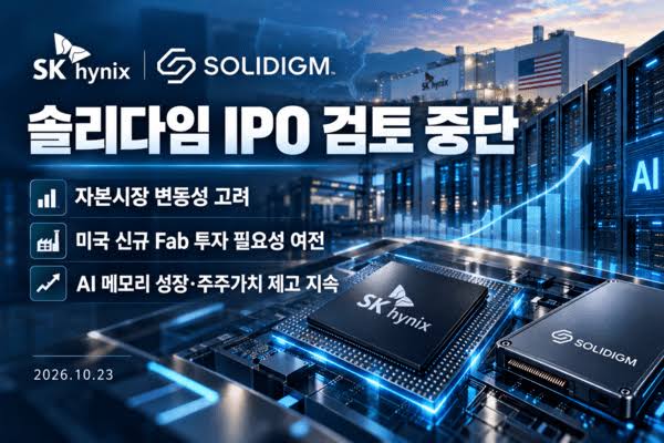 솔리다임 IPO 중단