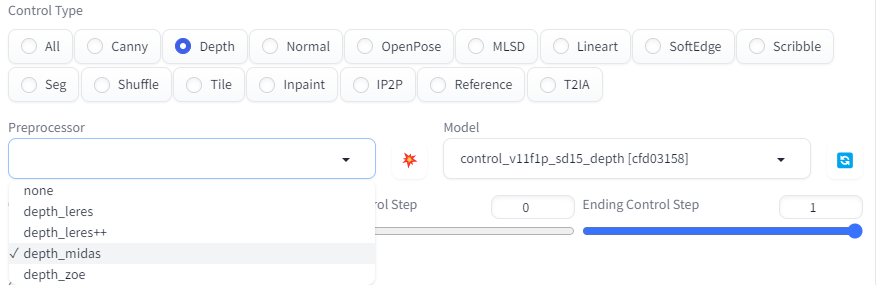 ControlNet - Depth 모델